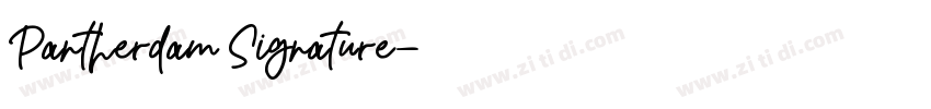 Pantherdam Signature字体转换